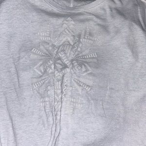 white boyfriend fit beach tee